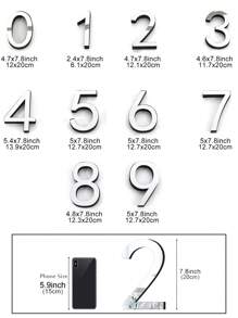 1 件 3D 亚克力镜面墙贴，带英文字母，贴纸，墙贴，乙烯基贴花，用于家居装饰，春季装饰品让您的家焕然一新，拉玛装饰贴纸墙面装饰房间装饰墙镜用于房间浴室装饰客厅装饰 - 彩色 - 查看 24
