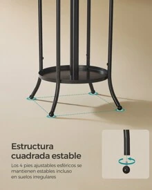 SONGMICS Coat Racks - Black - View 2