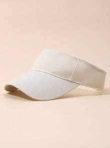 Solid Color Plain Sun Hat For Girls, Sunscreen Sun Shade Cap For Boys, Sports Visor Cap For Summer Running
