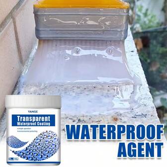 1 Bottle,Invisible Waterproof Agent, Waterproof Insulating Sealant, Transparent Repairing Leak Waterproof Adhesive,Super Strong Bonding Sealant Invisible Waterproof Anti-Leakage Agent (Clear 300g)