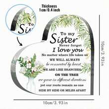 女性禮物-向最佳閨蜜致敬花卉榮譽牌，姊妹禮物，生日感謝禮物，珍貴款式，壓克力手機支架 - 彩色 - 查看 2