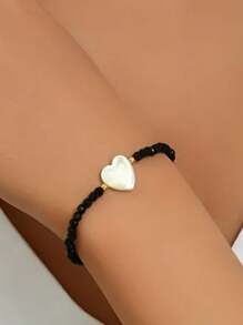 1 Bộ vòng cổ và vòng tay ngắn đính hạt thủy tinh tối giản thanh lịch dành cho nữ, đa năng cho tiệc tùng, ngày lễ và đeo hàng ngày - Nhiều màu - Xem 18