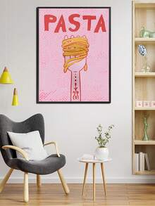 1 tấm áp phích vải bạt không khung, nghệ thuật cổ điển, mì Ý, nơ, nĩa, bánh sừng bò, áp phích tranh sơn dầu nghệ thuật trích dẫn, món quà lý tưởng cho phòng ngủ, phòng khách, phòng ăn, nhà bếp, phòng học, phòng tắm, quán cà phê, cửa hàng tráng miệng, hành lang, ký túc xá, nghệ thuật treo tường, trang trí tường, trang trí nhà cửa, tranh sơn dầu trang trí phòng - Nhiều màu - Xem 5