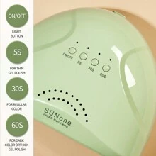 XEIJAYI 1pc Green USB SUNone UV LED Lamp For Nails Professional Gel Polish Drying Lamp With Timer Smart Nail Dryer Manicure Equipment LED Nail Lamp, Three Stages, Infrared Smart Sensor, Professional Salon And Home Manicure And Pedicure - 綠色 - 查看 5