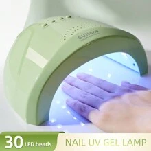 XEIJAYI 1pc Green USB SUNone UV LED Lamp For Nails Professional Gel Polish Drying Lamp With Timer Smart Nail Dryer Manicure Equipment LED Nail Lamp, Three Stages, Infrared Smart Sensor, Professional Salon And Home Manicure And Pedicure - 綠色 - 查看 2
