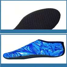 Giày đi biển Unisex, tất bơi lặn, dép lê mùa hè, dép đế bằng, dép đi biển, tất chống trượt cho bé trai bé gái - Màu xanh lam - Xem 7