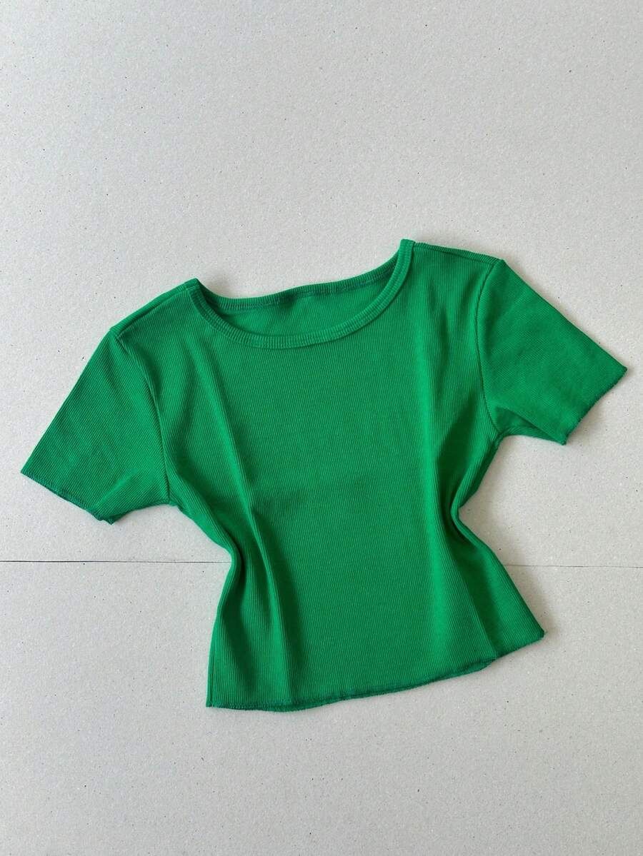 Women Knit Tops - 綠色 - 查看 1