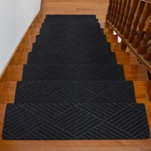7pcs/Set Ins Style Self-Adhesive Stair Tread Mats, Non-Slip Step Covers For Decoration & Floor Protection - Multicolor - View 2