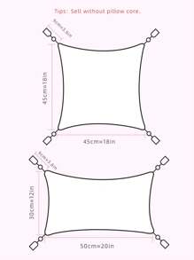 1pc/2pcs Woven Plaid Throw Pillow Covers, Bohemian Thickened Handmade Tasseled Decorative Pillowcases For Bedroom, Living Room, Office, Outdoor Patio, Wedding And Party Decor, 12"X20" 18"X18" - Pink - View 3