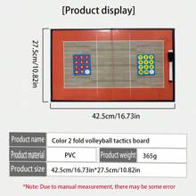 1pc Portable Folding Magnetic Coaching Board For Basketball, Football, Volleyball Training (Random Color)