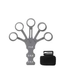 Bite FIoat 1PC Silicone Finger Strength Trainer Wrist Tension Device Finger Enhancer Five Finger Flexion And Extension Training Grip Strength Device - Multicolor - View 12