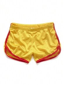 AIMPACT Boyfriend Style Men's Gym Workout Shorts Sexy 3 Inch Mesh Lounge Athletic Running Short Shorts For Boyfriend Style Men Summer Shorts - Yellow - View 4