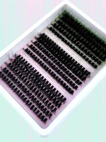 290 pezzi, 15 file, ciglia finte 5D soffici fai-da-te, ricci D/CC/DD da 12-20 mm, ciuffetti di ciglia individuali, mix di 60D+80D+100D, ciglia finte fai-da-te per uso domestico, ciuffetti di ciglia, ciglia finte individuali - DD - Visualizzare 5