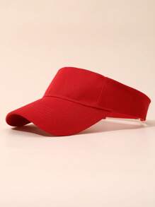 Solid Color Plain Sun Hat For Girls, Sunscreen Sun Shade Cap For Boys, Sports Visor Cap For Summer Running