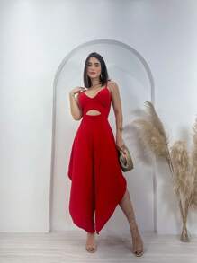 Swisz Women Jumpsuits - Đỏ - Xem 2