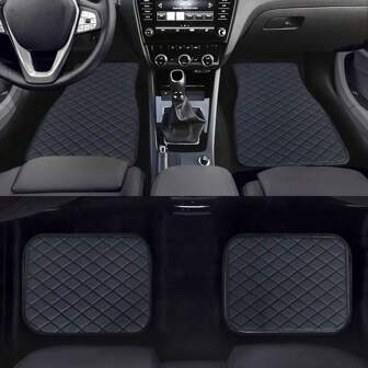 2 stks/4 stks Universele Waterdichte Automatten Set Voor En Achter, Auto Tapijt Accessoires Interieur Decor