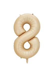 1pc Number Design Balloon, 32 Inch Number Balloon For Birthday Party