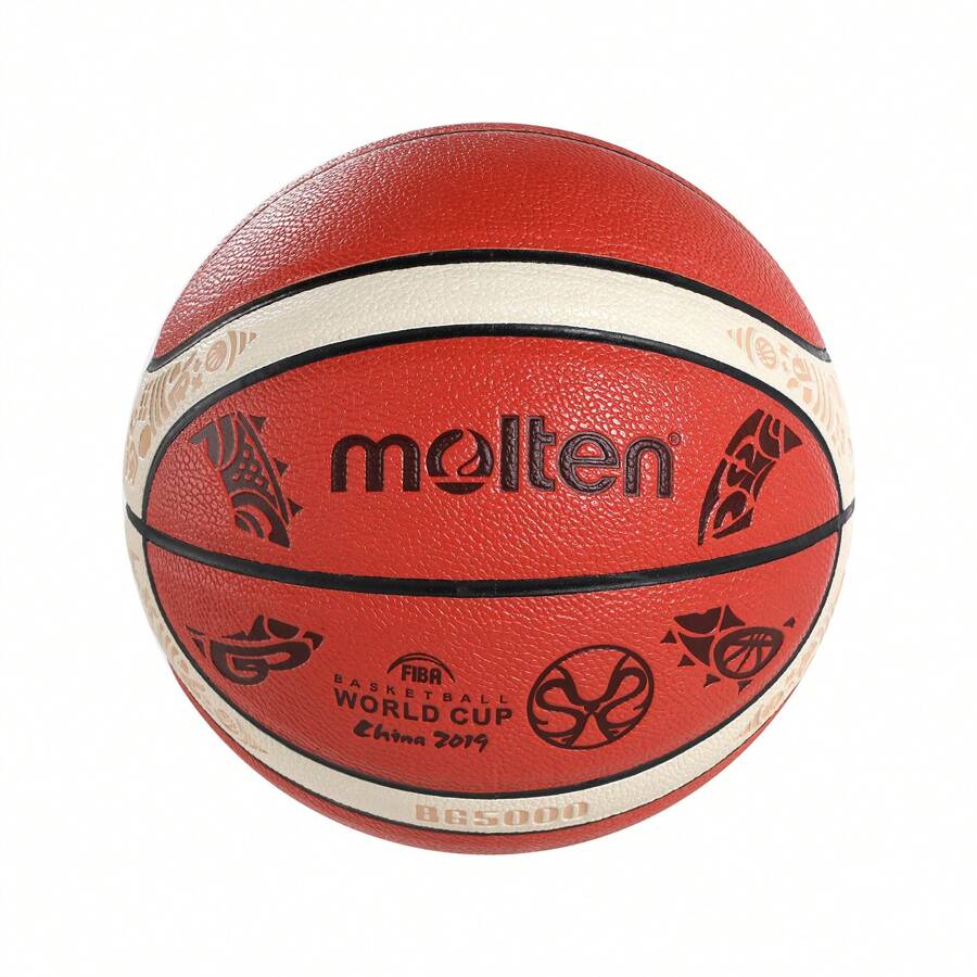 Balón de baloncesto de entrenamiento con letras impresas