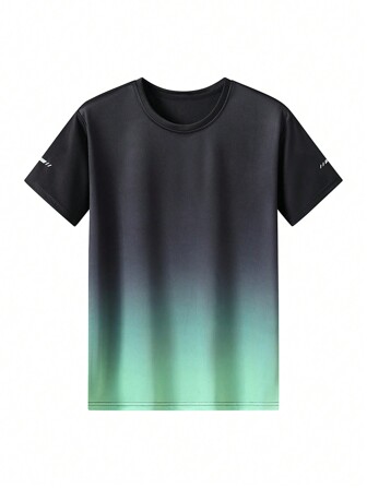 Boyfriend Style Men's Quick Dry Short Sleeve T-Shirt For Football, Running, Training And Gym, Sports Jersey Top