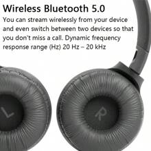 JBL Casque sans fil Bluetooth original TUNE 510BT, écouteurs de sport portables avec micro, son pur basses T510bt