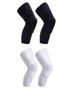 1/2pcs Knee Pads Compression Pads Long Leg Sleeve Collision Avoidance Brace Protection Knee Sleeve For Basketball Football Volleyball Cycling