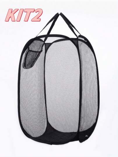 2 Unidade Brinquedos Cesta Organizador Organizador Ropa Cesto De Roupas Preto Promoção