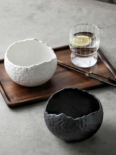 CMYD Studio 1件优质甜品碗陶瓷冰淇淋碗餐具酸奶碗精美创意凉菜碗沙拉碗适用于家庭日常餐具甜品碗餐厅咖啡厅餐具礼品节日装饰