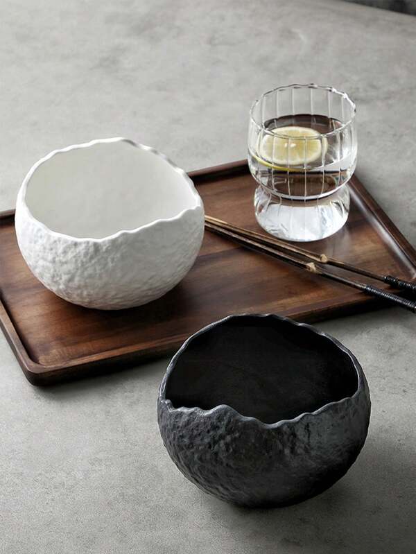 CMYD Studio 1件优质甜品碗陶瓷冰淇淋碗餐具酸奶碗精美创意凉菜碗沙拉碗适用于家庭日常餐具甜品碗餐厅咖啡厅餐具礼品节日装饰