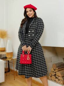 Women Dresses - Ajedrez negro - Ver 1