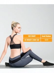 Sports Outdoor 4 Pairs Of Women's Non-Slip Pilates Socks, With Extra Grip - Essential For Yoga And Ballet Studios - Suitable For Hospital, Barefoot Exercise, And Comfortable Sports