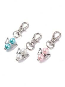50 pezzi/20 pezzi/12 pezzi Portachiavi in metallo a forma di ali d'angelo, portachiavi decorativo per feste, matrimoni, compleanni, battesimi, accessori per auto divertenti per San Valentino, accessori per borse, accessori scolastici, idee regalo gotiche Y2K per Natale, accessori per borse, cordini con porta badge, accessori per auto, ciondoli per borse, regali per insegnanti, amici, sorelle - Multicolore - Visualizzare 9