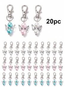 50 pezzi/20 pezzi/12 pezzi Portachiavi in metallo a forma di ali d'angelo, portachiavi decorativo per feste, matrimoni, compleanni, battesimi, accessori per auto divertenti per San Valentino, accessori per borse, accessori scolastici, idee regalo gotiche Y2K per Natale, accessori per borse, cordini con porta badge, accessori per auto, ciondoli per borse, regali per insegnanti, amici, sorelle - Multicolore - Visualizzare 2