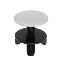 1/2/3pcs Kitchen Sink Hole Cover Black, Faucet Hole Cover Brushed Nickel Sink Caps For Top Holes Blanking Plug Stopper Basin Cover, Metal Stainless Steel Plug - Silver - View 10