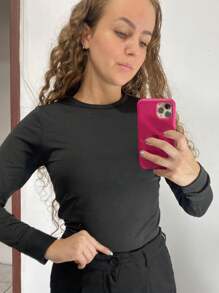 Blusa de Frio Térmica Manga Longa Flanelada Peluciada Inverno Segunda Pele