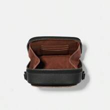 Coach 中性款 Stanton 斜挎包休闲小包，采用标志性提花设计，男士邮差包 - 棕色 - 查看 5