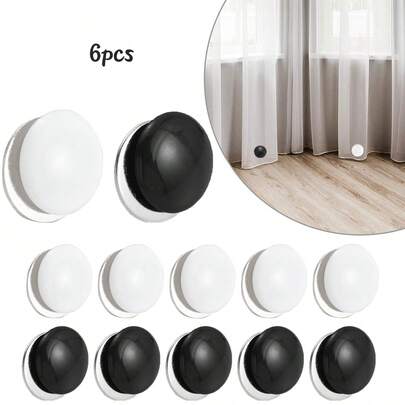 6 Trọng lượng rèm tắm từ tính, Trọng lượng lót rèm tắm chống rỉ chống nước, Ngăn chặn rèm lót thổi, Nam châm nặng cho tấm khăn trải bàn treo rèm.