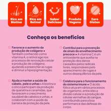 Gummy Hair Vitamin Sabor Melancia Original Mulher (Pele, Cabelo e Unha) 60 Gomas - Outros - Visão 5