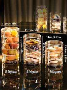 1 pièce Boîte à bijoux transparente rotative en forme de S, boîte de rangement multifonctionnelle pour cosmétiques, organisateur de comptoir de coiffeuse, boîte de rangement pour accessoires, présentoir pour cosmétiques, décoration d'intérieur, décoration de chambre, accessoires de salle de bain, convient pour les bracelets, boucles d'oreilles, bagues, colliers, broches, pinces à cheveux, bandeaux, montres, tampons, etc. Parfait pour les révélations de sexe, les anniversaires, les mariages, les fêtes, le cadeau idéal pour les collègues, les amis et la famille, la rentrée scolaire