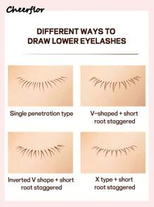 CHEERFLOR Ultra Fine Liquid Liner Pencil, Eyeliner Pencil, Lower Eyelashes Pencil, Lying Silkworm Shadow Pencil, Intense Color, Smooth Ink Flow, Fast Dry, Waterproof And Sweatproof,600mg