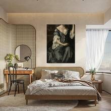 1 bức tranh cô gái cổ điển bằng vải canvas treo tường, tranh trang trí tường để làm quà tặng, phòng ngủ, văn phòng, phòng khách, quán cà phê, quán bar, trang trí tường, trang trí nhà và ký túc xá - Nhiều màu - Xem 2