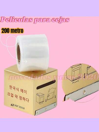 1 ROLLO PAPEL OSMOTICO Rollo  Para Cejas Microblading Micropigmentación 200 Metros de Largo + Cajita Con Cuchilla De Corte,PARA LIFTING DE PESTAÑAS, LAMINADO DE CEJAS,MICROBLADING Micropigmentación