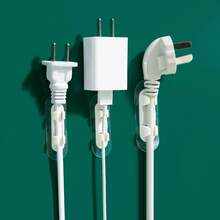 Self-Adhesive Cable Clips, Wire Organizers For Wall, No Hole Drill Wire Holders, Cable Management System - White - View 3