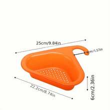 2 chiếc, Rổ thoát nước Swan - Rổ lọc đa năng cho bồn rửa nhà bếp đựng rau củ quả - Rổ lọc bằng nhựa có giá để ráo nước - Tiện ích và phụ kiện nhà bếp thiết yếu - Nhiều màu - Xem 2