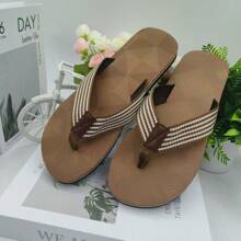 Ultra Comfortable Men's Flip Flops - Lightweight, Anti-Slip, Multi-Functional, Suitable For Beach And Daily Wear, Perfect For Spring And Summer - Brown - View 6