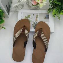 Ultra Comfortable Men's Flip Flops - Lightweight, Anti-Slip, Multi-Functional, Suitable For Beach And Daily Wear, Perfect For Spring And Summer - Brown - View 5