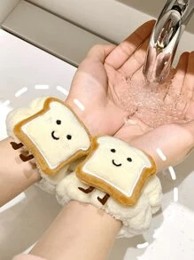 2/4条装多功能腕带毛巾，可用于洗脸、防汗、吸湿，可重复使用，适合家居浴室装饰、秋季装饰、返校季和头发护理。