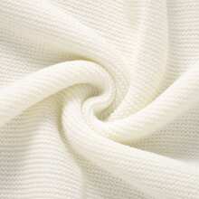 1 件百搭针织婴儿毯，适用于襁褓、婴儿车罩、野餐垫，四季皆宜，情人节爱心 - 白色 - 查看 6