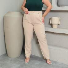 Plus Size Pants - Beis - Ver 2
