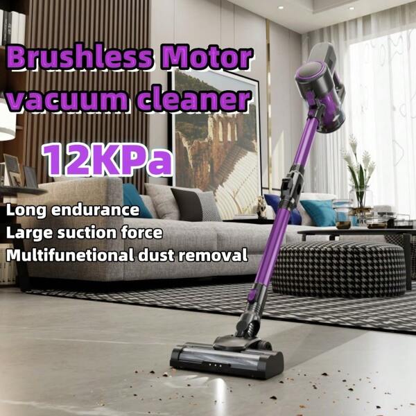 TEXOUS Cordless Stick Vacuum Cleaners 4000mAh 12KPa 35mins With Foldable Tube Washable Filter Powerful Lightweight Vacuum Cleaner For Home Carpets Floors Pet Hair