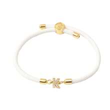 1入組26個字母編織手環, 含鋯石，可調節黑色手環，18K金鍍銅情侶飾品 - 黑色 - 查看 9